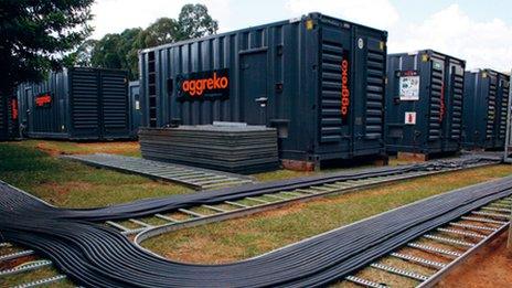 Aggreko power generators