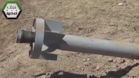 Activist footage uploaded onto YouTube said to show the delivery systems