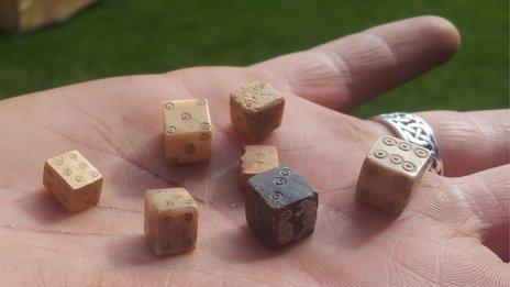 Dice at Lincoln Castle