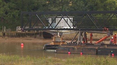 Exe Cycle trail bridge