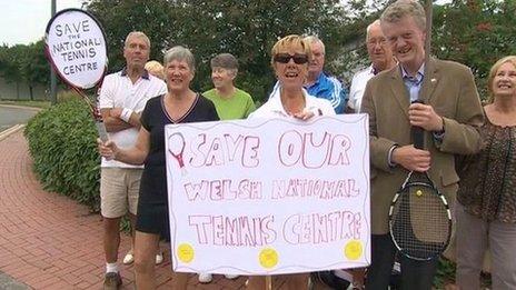 tennis protest