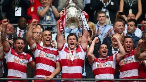 Wigan lift the Challenge Cup