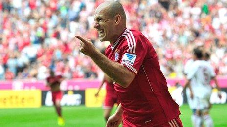 Bayern Munich's Arjan Robben