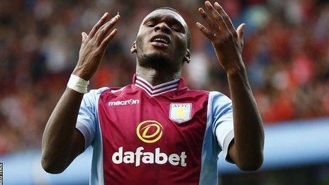 Aston Villa striker Christian Benteke