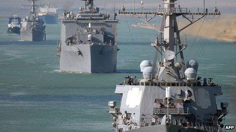 US warships in the Middle East file picture 2008