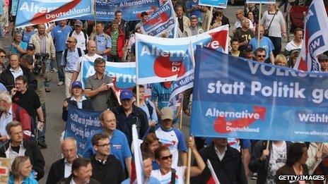 Alternative fuer Deutschland rally in Hamburg (17 August 2013)