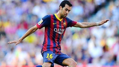 Sergio Busquets in action