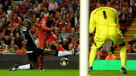 Daniel Sturridge scores for Liverpool