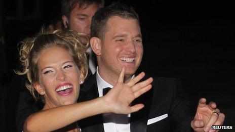 Michael Buble and Luisana Lopilato