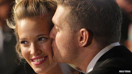 Michael Buble and Luisana Lopilato