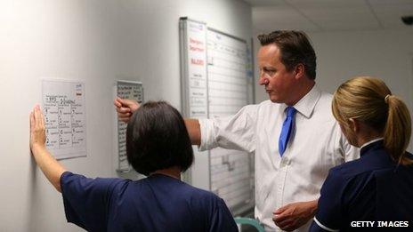 David Cameron at Salford Royal Hospital