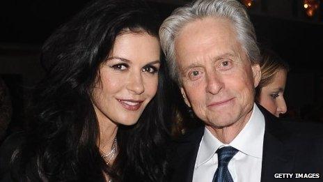 Catherine Zeta Jones and Michael Douglas