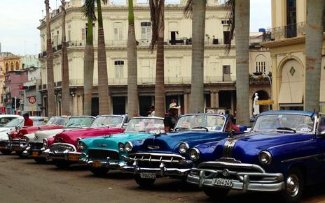 Restored cars in Cuba