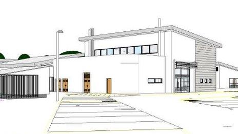 An architect's plans for the Newtown primary school