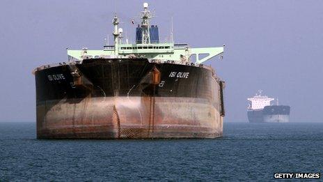 Tanker off the coast of Iran