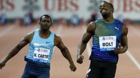 Usain Bolt beats Nesta Carter