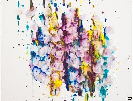 Art work by Brent the chimpanzee