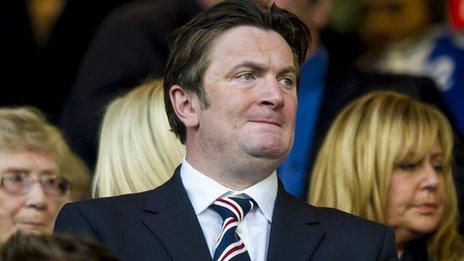 Sandy Easdale at Ibrox