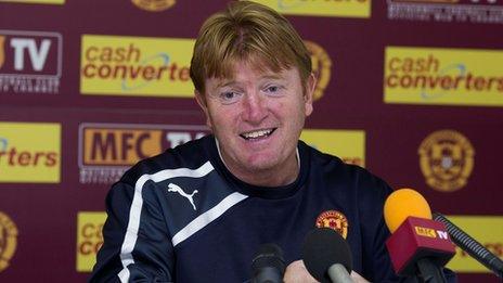 Motherwell manager Stuart McCall