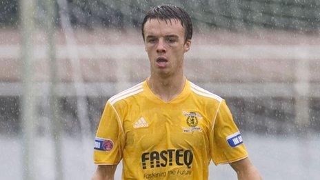 Livingston midfielder Stefan Scougall