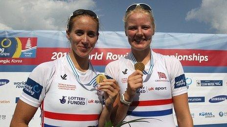 Helen Glover and Polly Swann