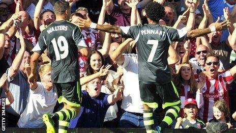 Jermaine Pennant celebrates