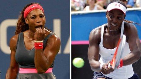 Serena Williams and Sloane Stephens