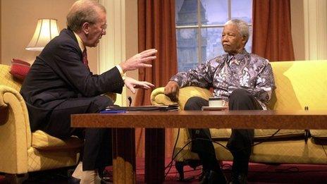 Sir David Frost and Nelson Mandela