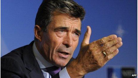 Nato Secretary General Anders Fogh Rasmussen in Brussels (2 Sept 2013)