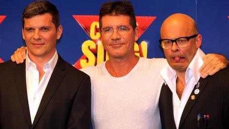 Nigel Harmon, Simon Cowell and Harry Hill