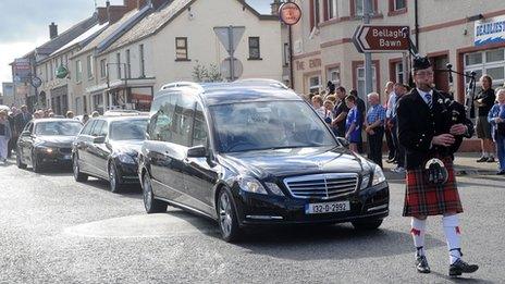 Heaney's body was returned to Bellaghy for burial