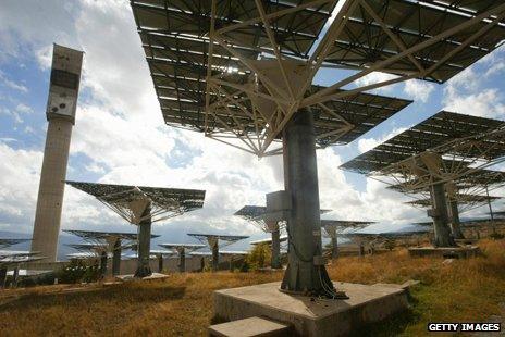 Solar furnace in the French Pyrenees