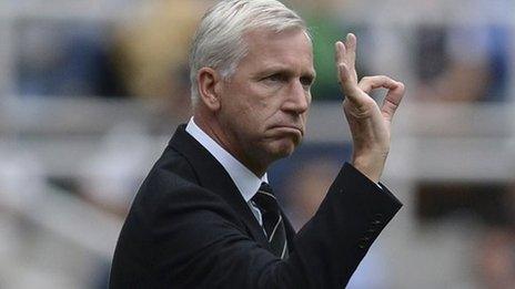 Newcastle manager Alan Pardew