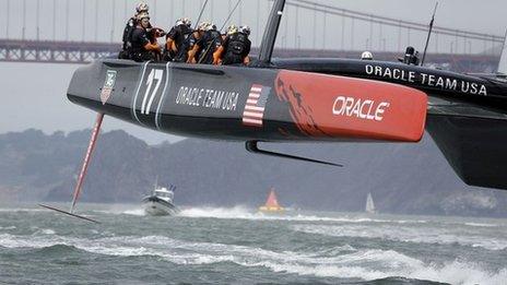 America's Oracle boat