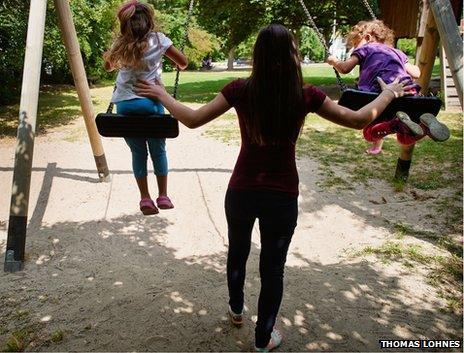 Children in German playground (file photo)