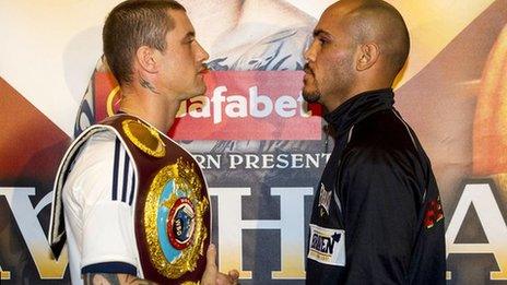 Ricky Burns and Raymundo Beltran