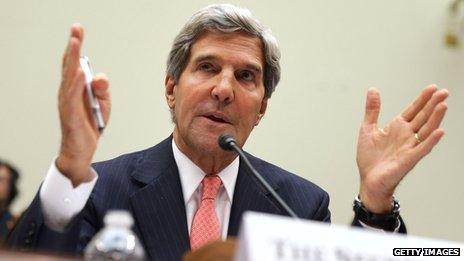 John Kerry testifies before Senate Foreign Relations Committee on 4 September 2013