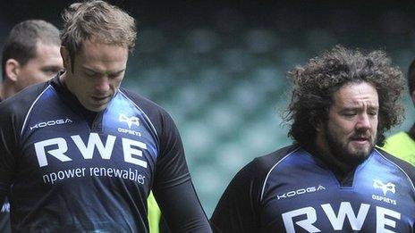 Alun Wyn Jones and Adam Jones