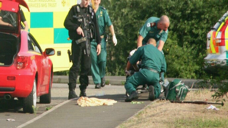 A significant number of officers were at the scene following the incident at Seabreeze Avenue