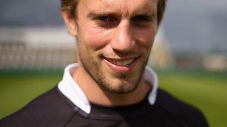 Newcastle Falcons' scrum-half Mike Blair