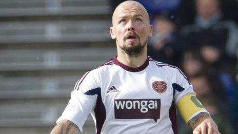 Hearts defender Jamie Hamill