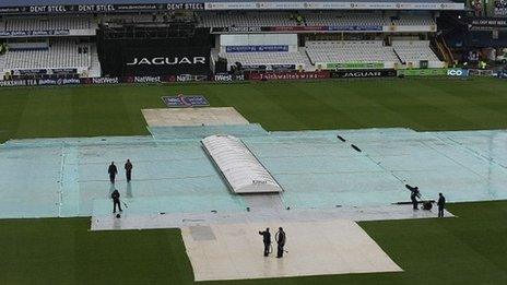 The covers are on at Headingley