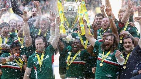 Leicester win 2013 Aviva Premiership