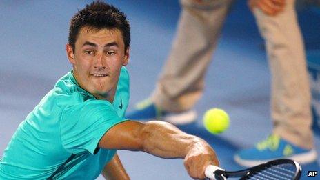 Bernard Tomic playing in South Africa (January 2013)