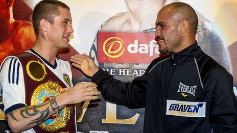 Ricky Burns (left) will take on Raymundo Beltran at Glasgow's SECC