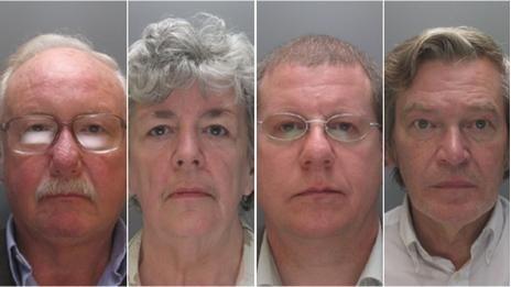 Left to right: Antony Lowry Huws; Sheila Rose Whalley; Nicholas John Jones; Frank Edward Darlington