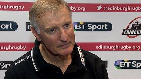 Edinburgh Rugby head coach Alan Solomons