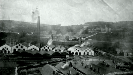 Historic photo of Merthyr Tydfil ironworks