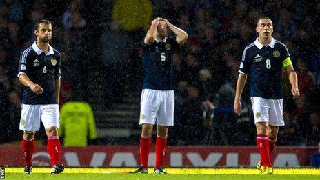 Scotland were outclassed by Belgium