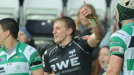 Ospreys wing Ben John